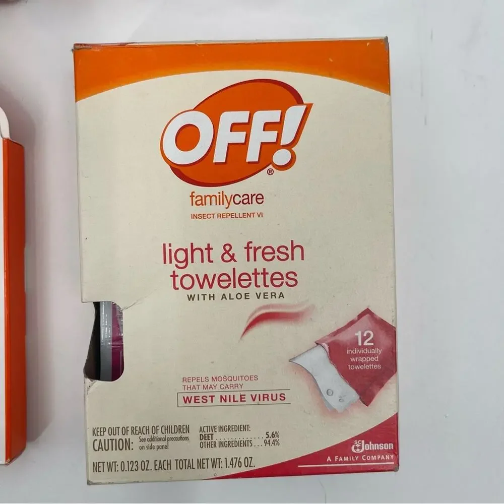 OFF! CLIP-ON Mosquito Repellent Fan Starter Circulating Kit Refills Towelettes